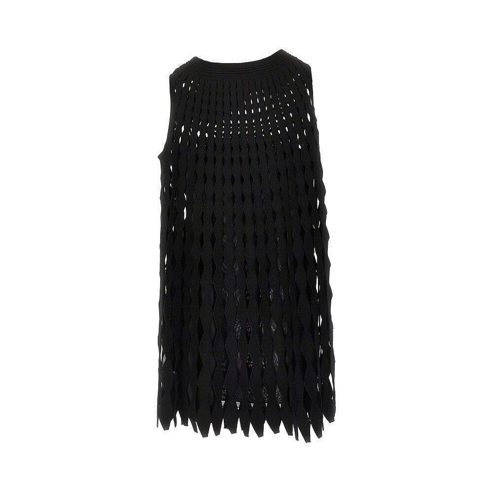 Emporio Armani Openworked Knit Mini Dress - Picture 3 of 3